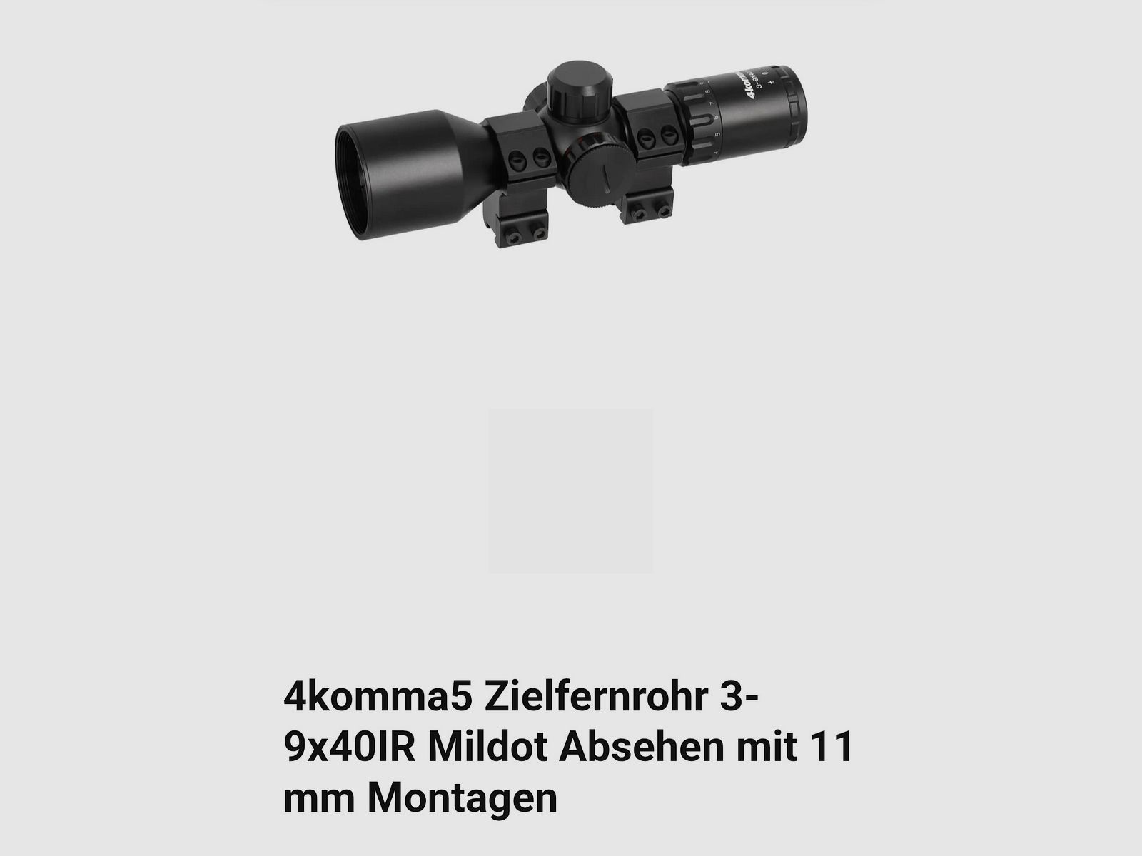 Zielfernrohr : 3-9 × 40 IR Mildot Absehen