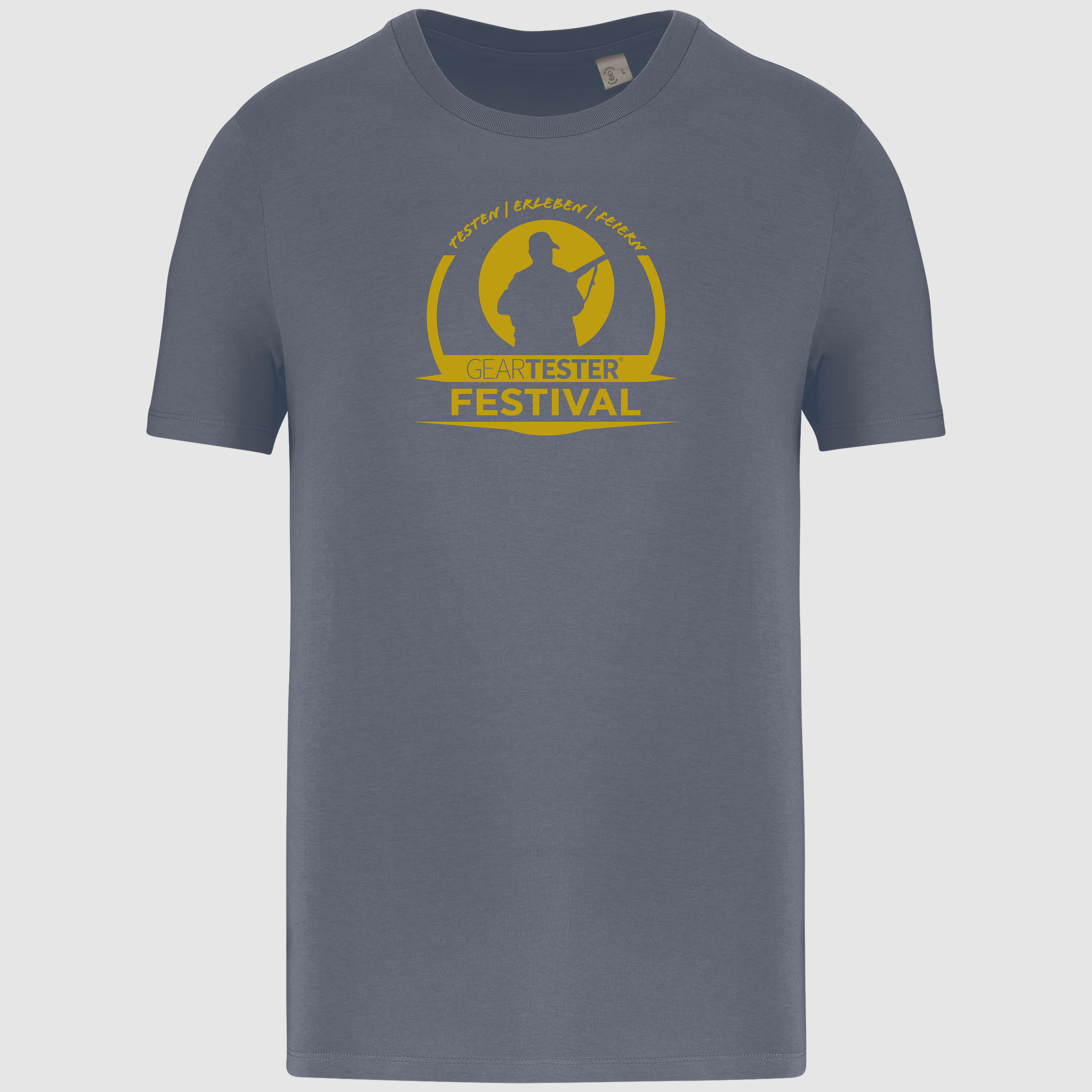Geartester Festival Bio T-Shirt, großes Logo