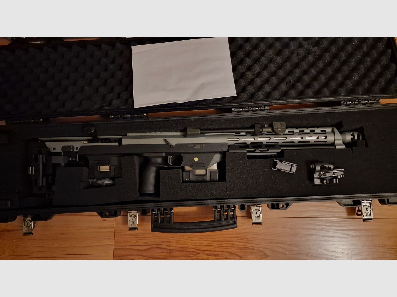 "NegotiationBasis" S&R ST-SR1 Spring Sniper Rifle incl. case -gray- (free from 18 years) + Otto Repa OMR