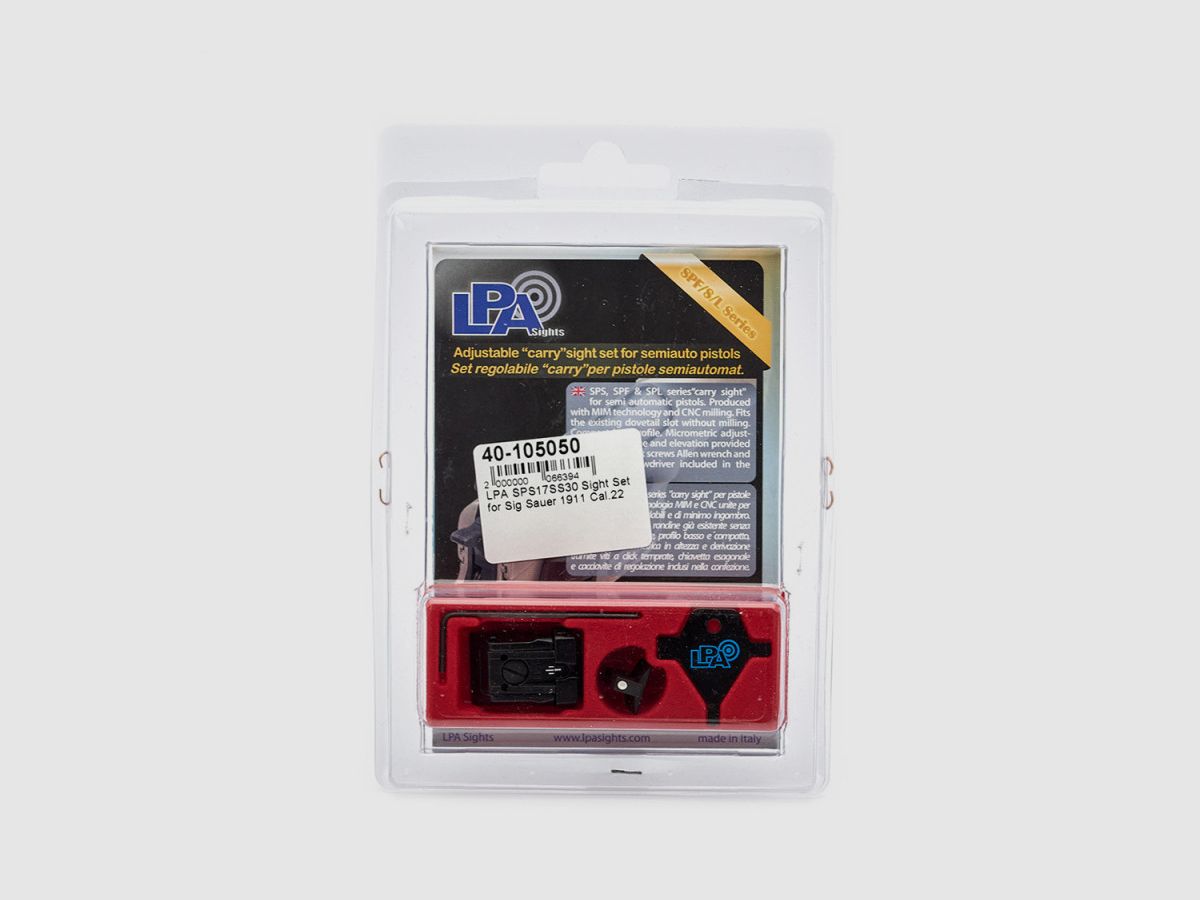 LPA SPS17SS30 Sight Set for Sig Sauer 1911 Cal.22, image 2 of 3
