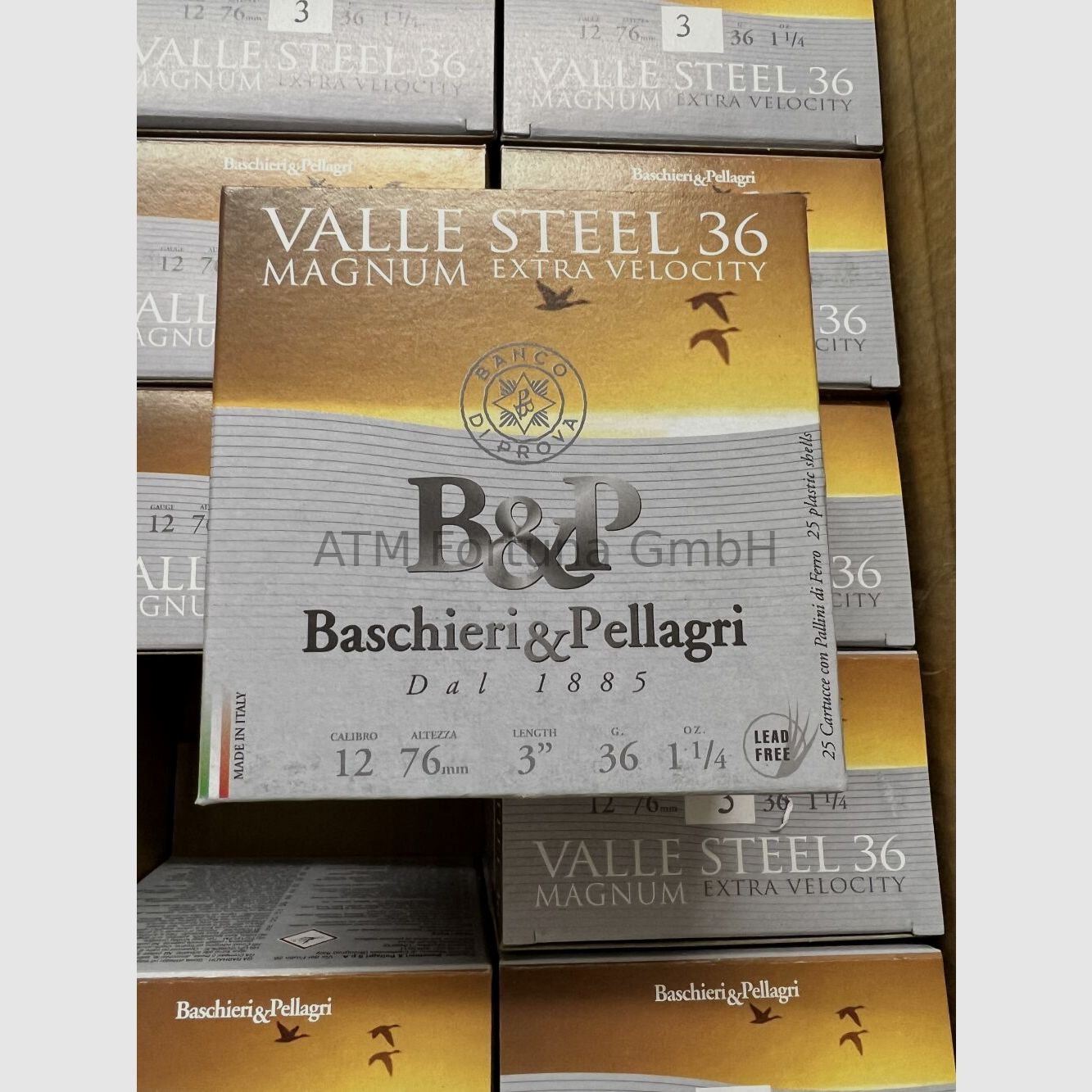 Baschieri & Pellagri 12/76 Valle Steel Magnum *Loodvrij* HV 3,3mm 36g, afbeelding 2 van 3