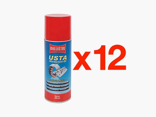 Spray Ballistol Usta 200 ml en boîte de 12 unités.