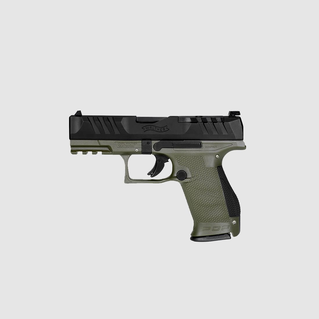 Walther Pistool PDP Compact OD Groen 4 Inch Kal. 9mmLuger