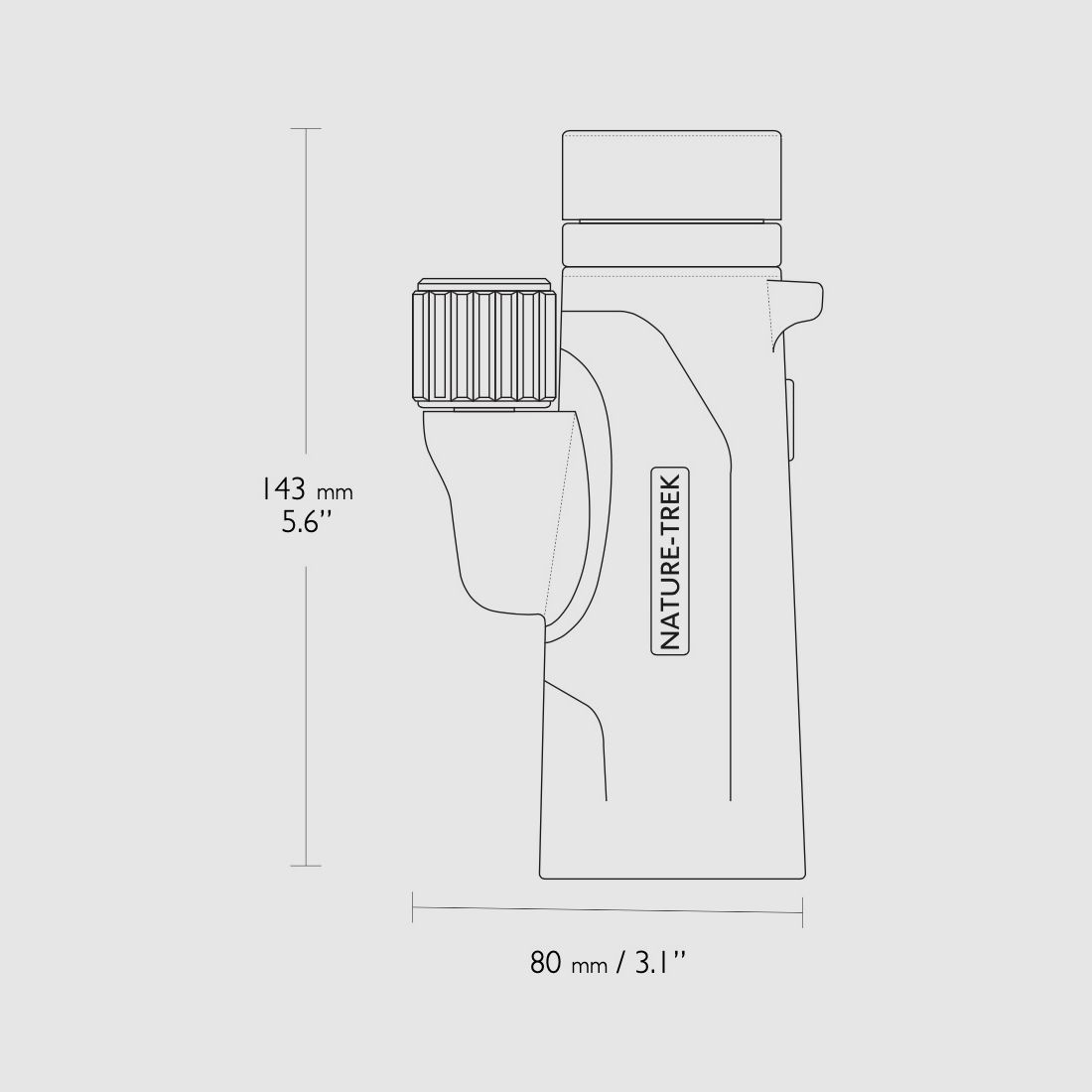 HAWKE 35221 Monokular Nature Trek 10x42 Zielony z torbą