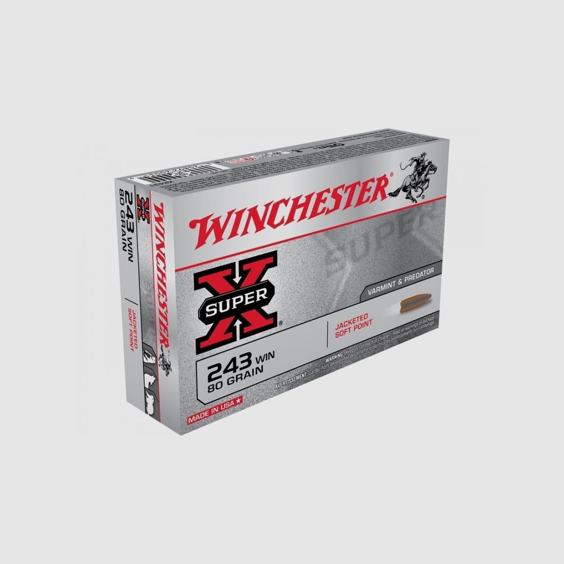 Winchester 243 Power Point 80gr Munition