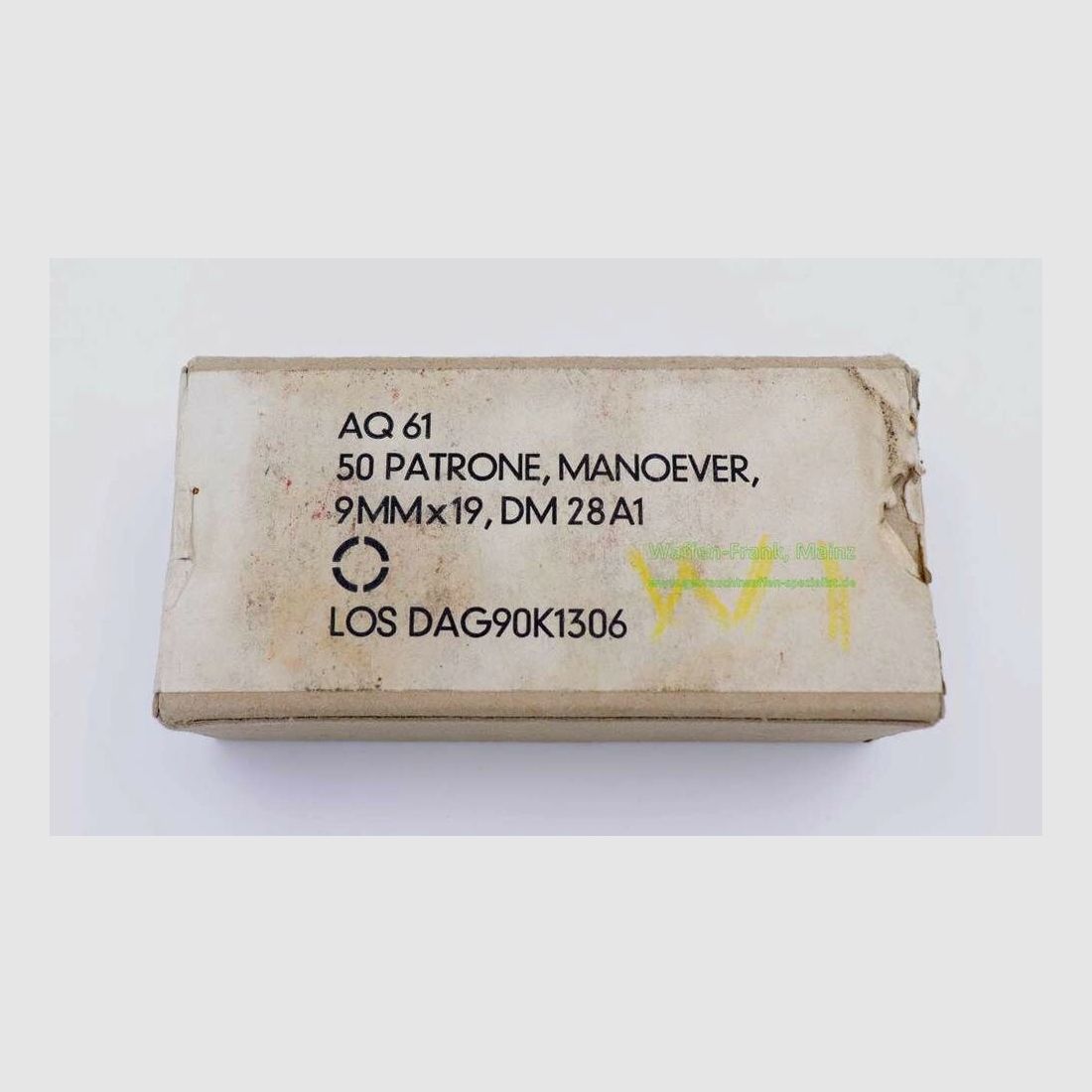 Dynamit Nobel pistol ammunition / blank 9mm Luger / Parabellum / 9x19