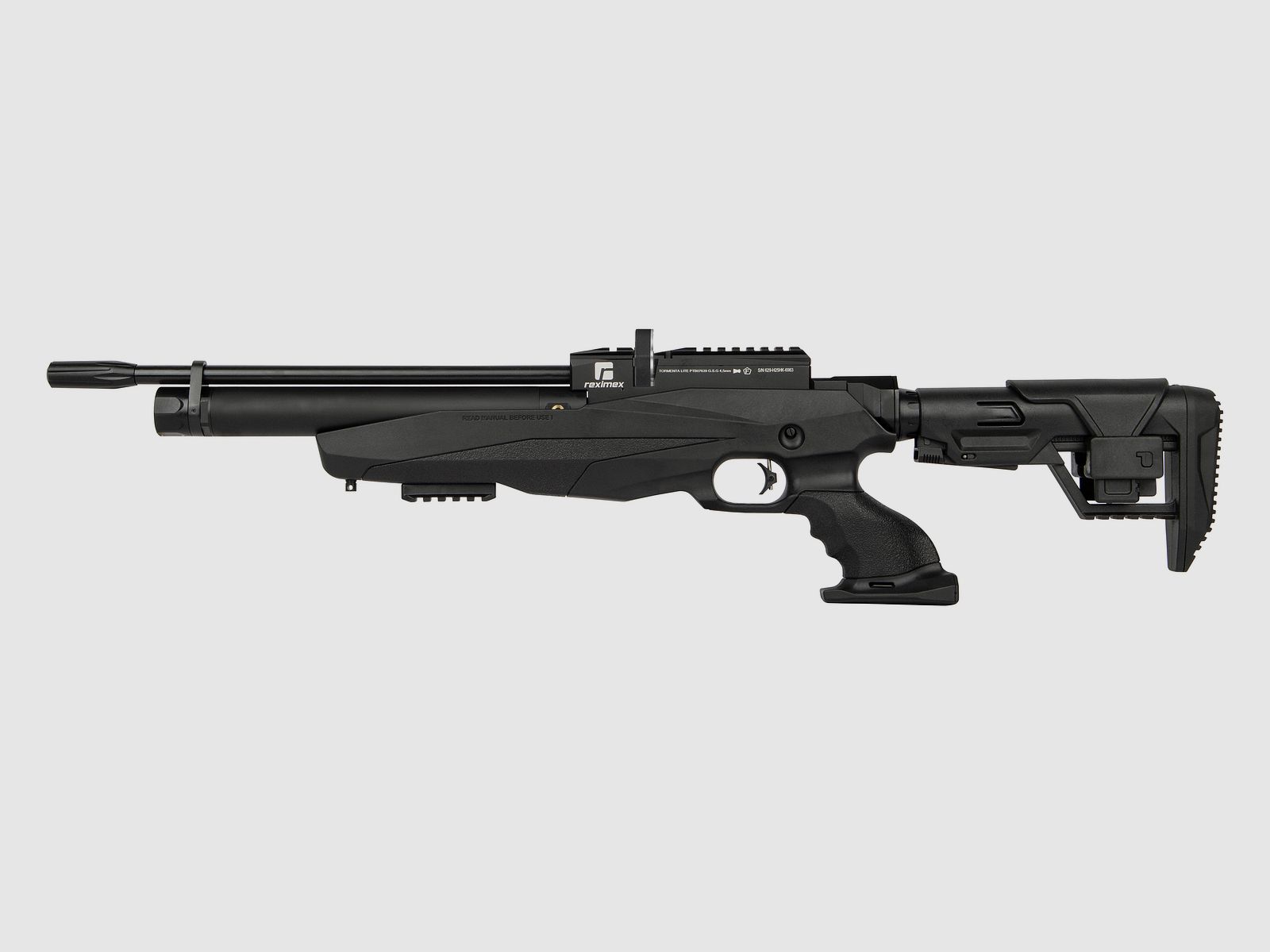 Reximex Tormenta Lite Schwarz 4,5mm - Druckluft Pressluft | PCP