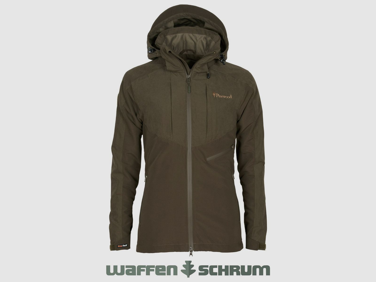 Giacca Pinewood Jacke Furudal Caccia Caribù Estremo Suede Marrone/D.Olive