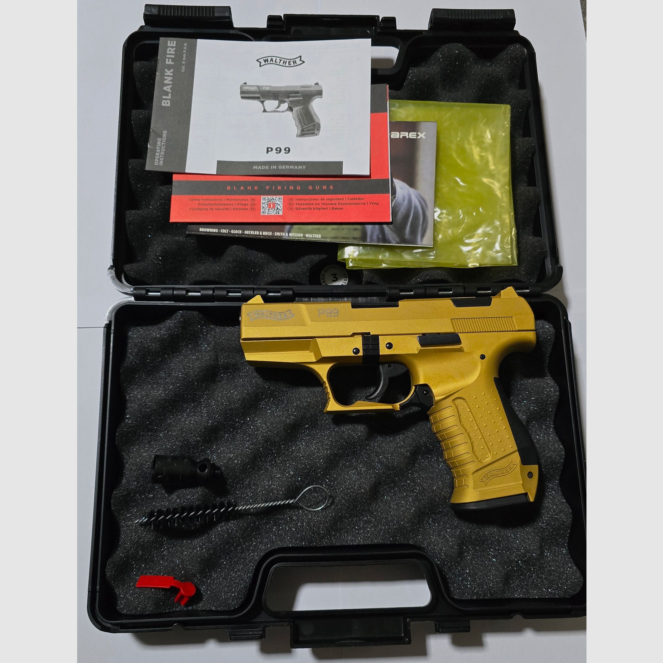 Walther P99 Gold Cerakote 9mm PAK Schreckschuss