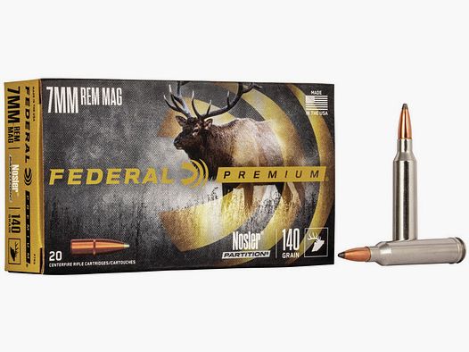 Federal Premium Nosler Partition 7mm Rem. Mag. 140GR 20 Patronen