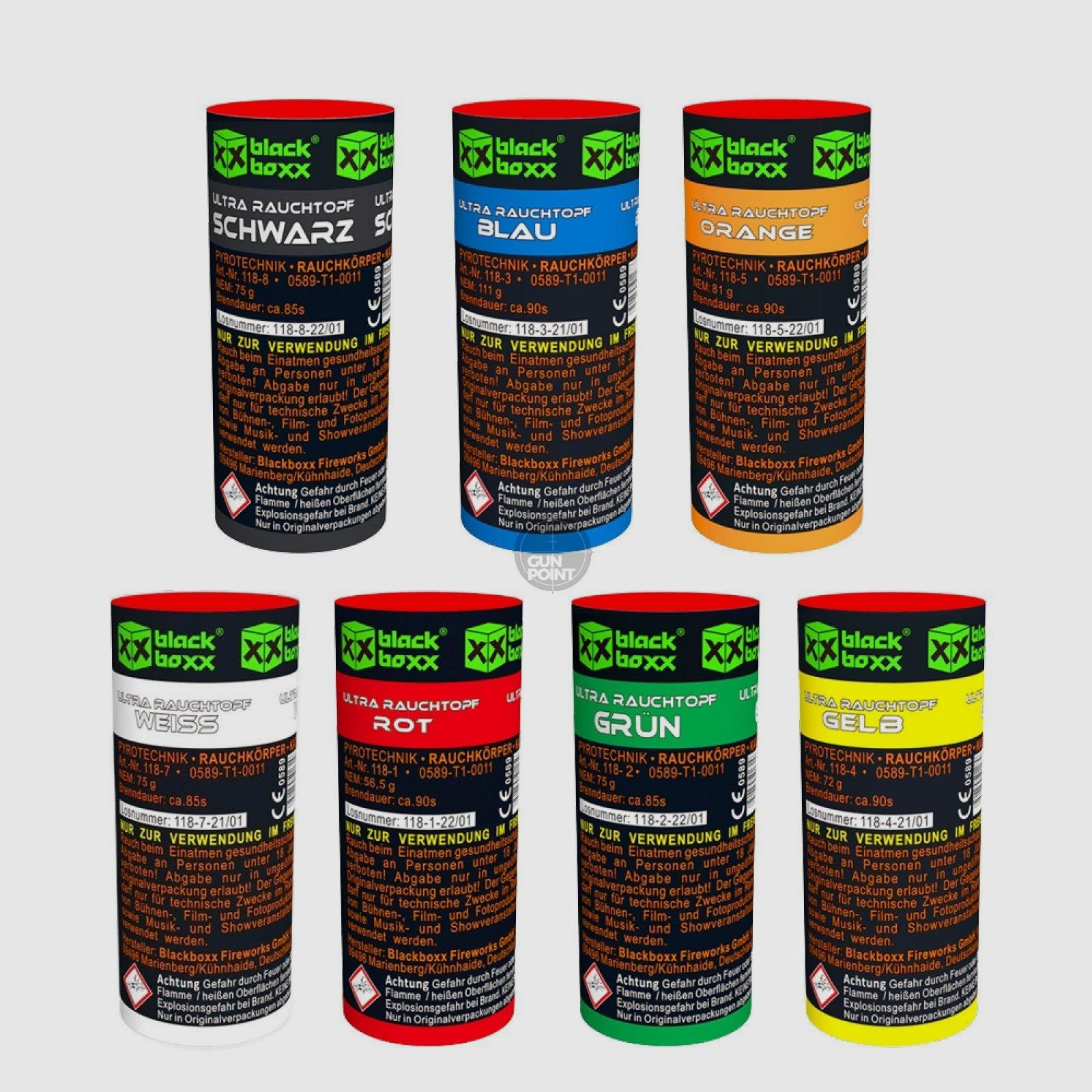 Blackboxx Ultra Rauchtopf 90 Sek. - verschiedene Farben