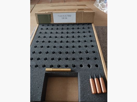 Projectile en cuivre 7mm (.284), Original de Lutz Möller, 140 pièces