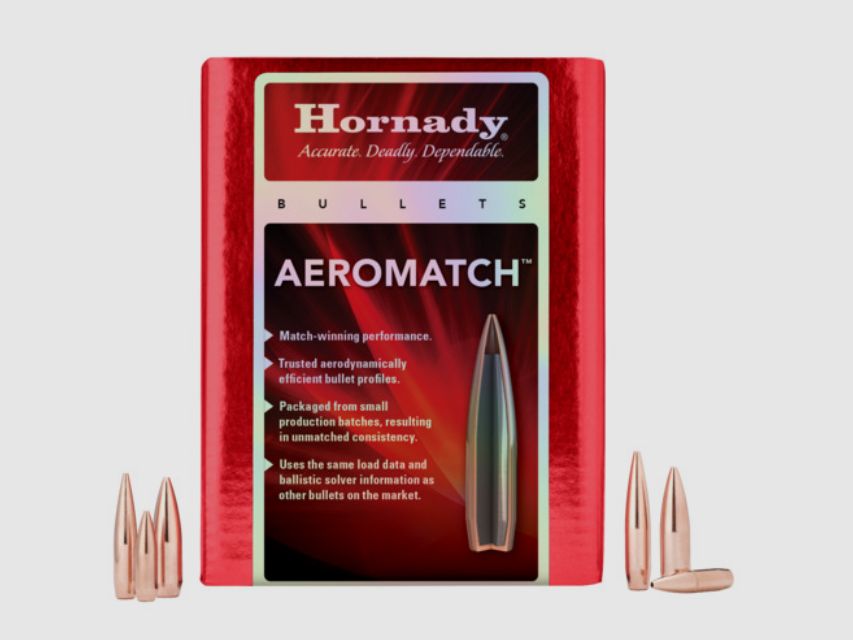 Hornady AEROMATCH Bullets 6.5 mm/.264 140 gr HHB | 100 pieces Item 26303