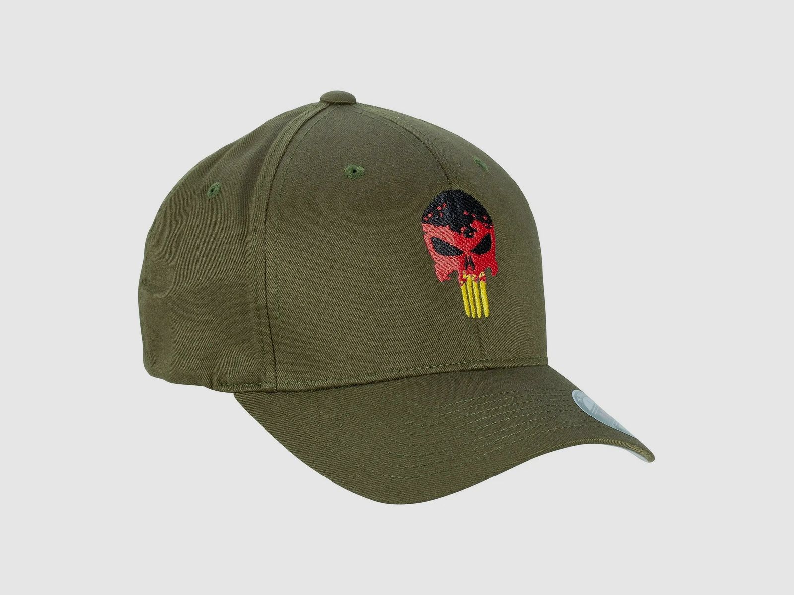 Flexfit Café Viereck Cap Flexfit Punisher bunt oliv