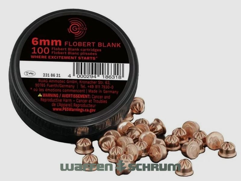Geco blank cartridge 6mm Flobert 100 pack