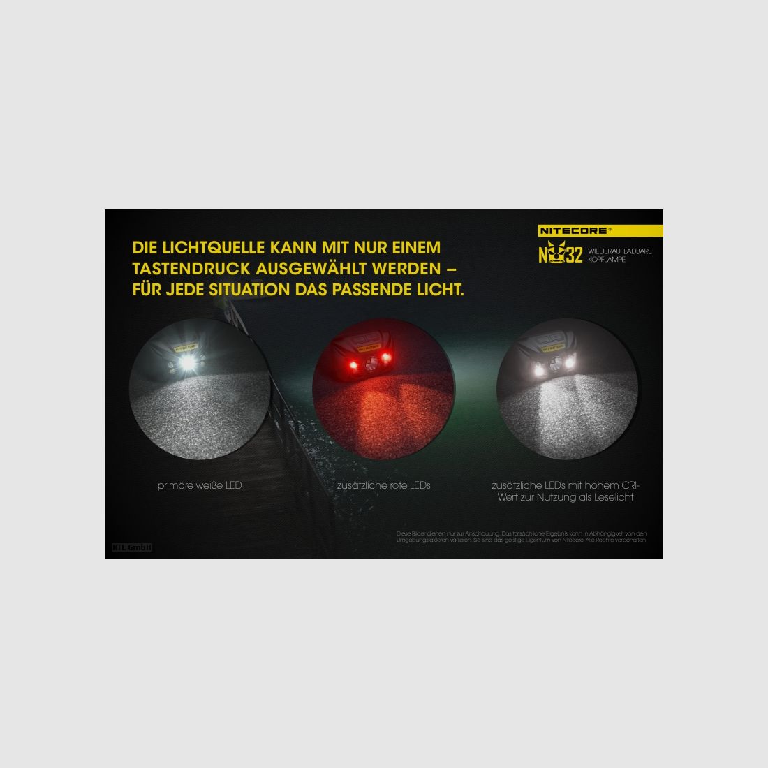 Nitecore NU32 Taschenlampe NU32 schwarz