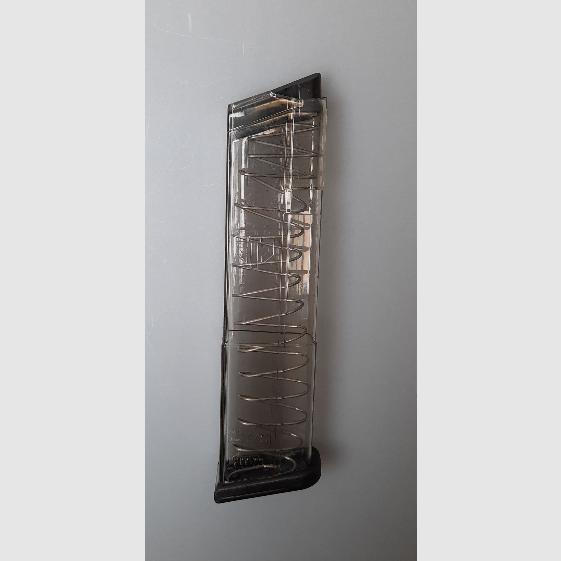 Magazin ETS Glock 43 9mm 11 Patronen, transparent