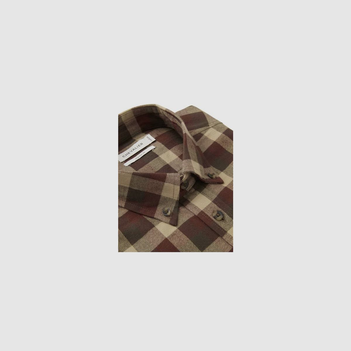 CHEVALIER Heron Flannel Shirt Men Holly Green Check