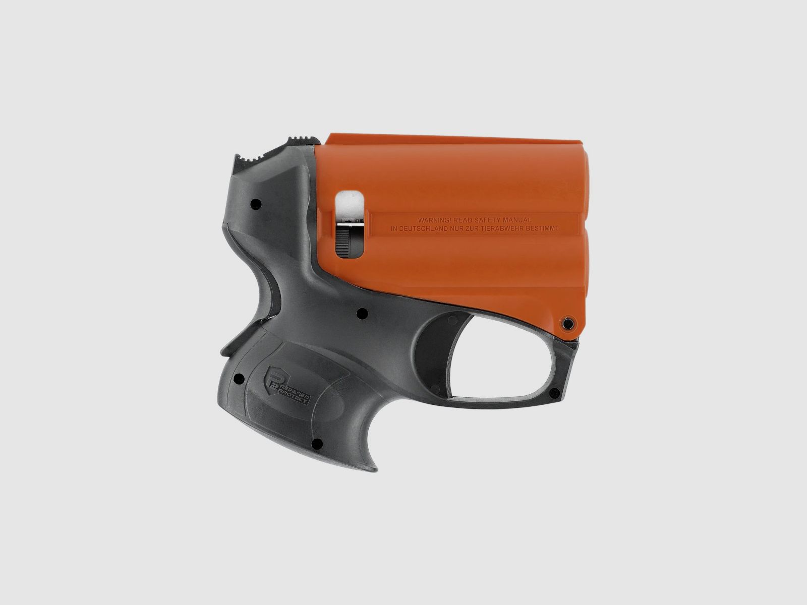 Pistolet à poivre PGS II Kit avec lampe de poche noir/orange incluant 11 ml de cartouche de poivre