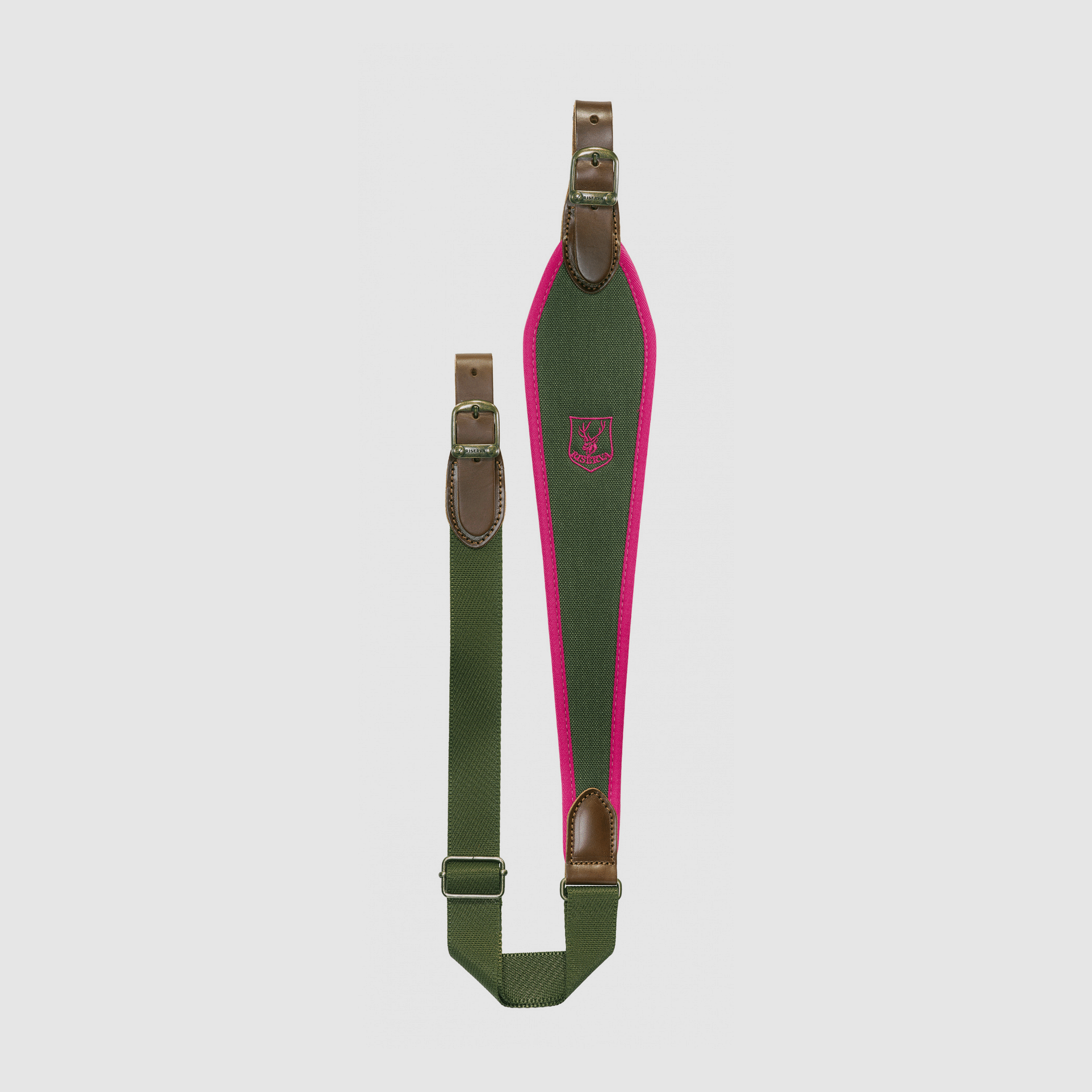 RISERVA – TRACOLLA CARABINA CORDURA NATURELLE Verde/Rosa, immagine 1 di 2