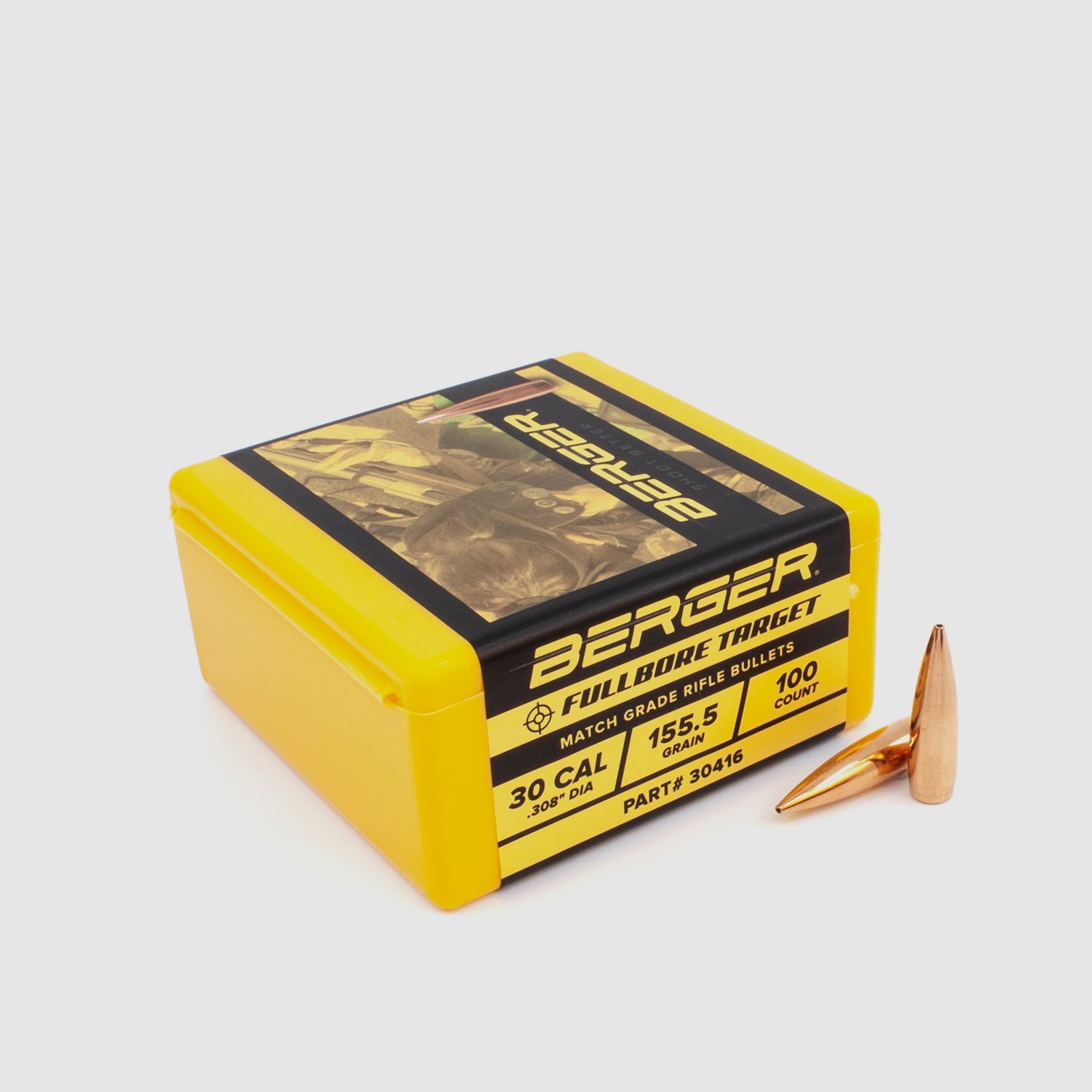 Proiettile Berger .30 FULLBORE Target 155GR 100 Pezzi