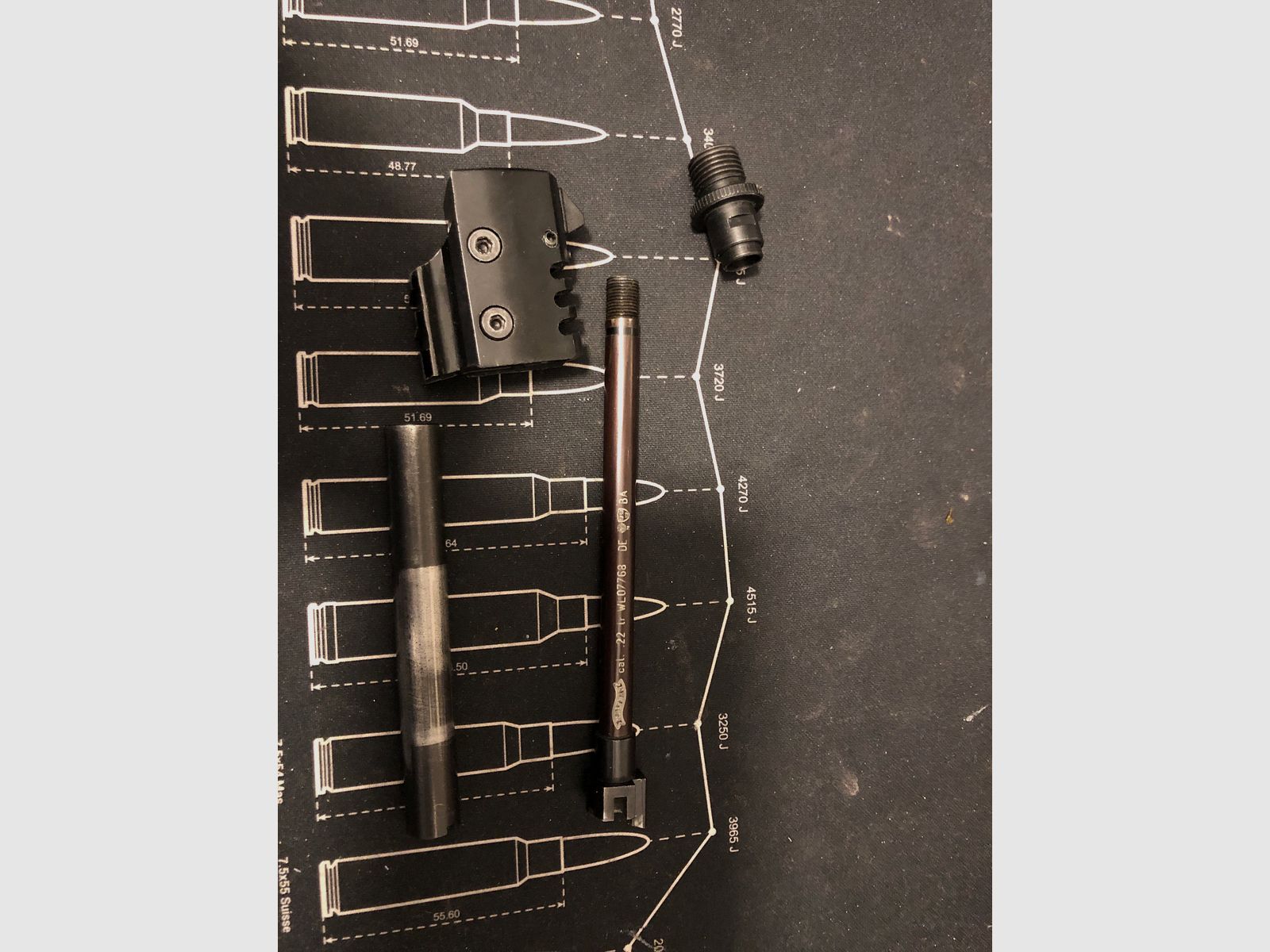 Walther P22Q .22lr langer Wechsellauf mit Gewinde