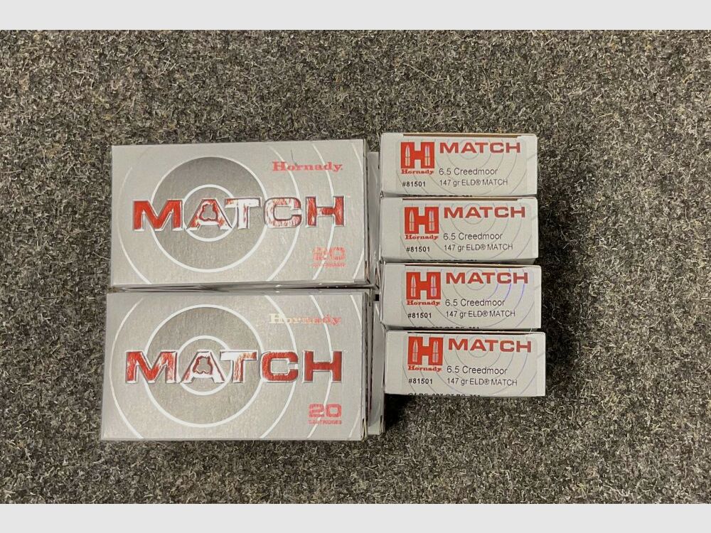Hornady Match 6,5 Creedmoore 147 garin ELD Match