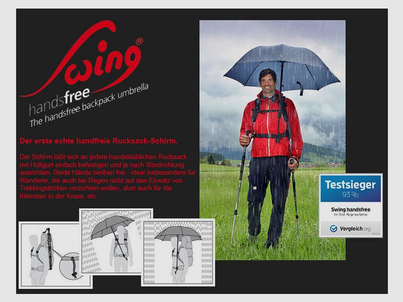 Euroschirm Swing Handsfree Schwarz