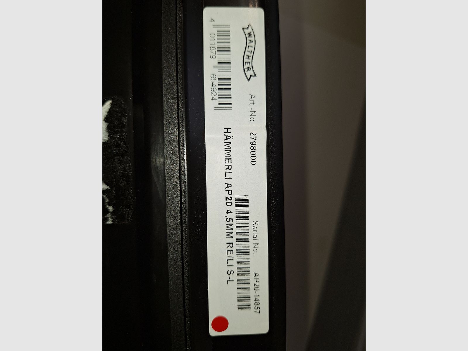 Hämmerli AP 20 / Pressluftpistole