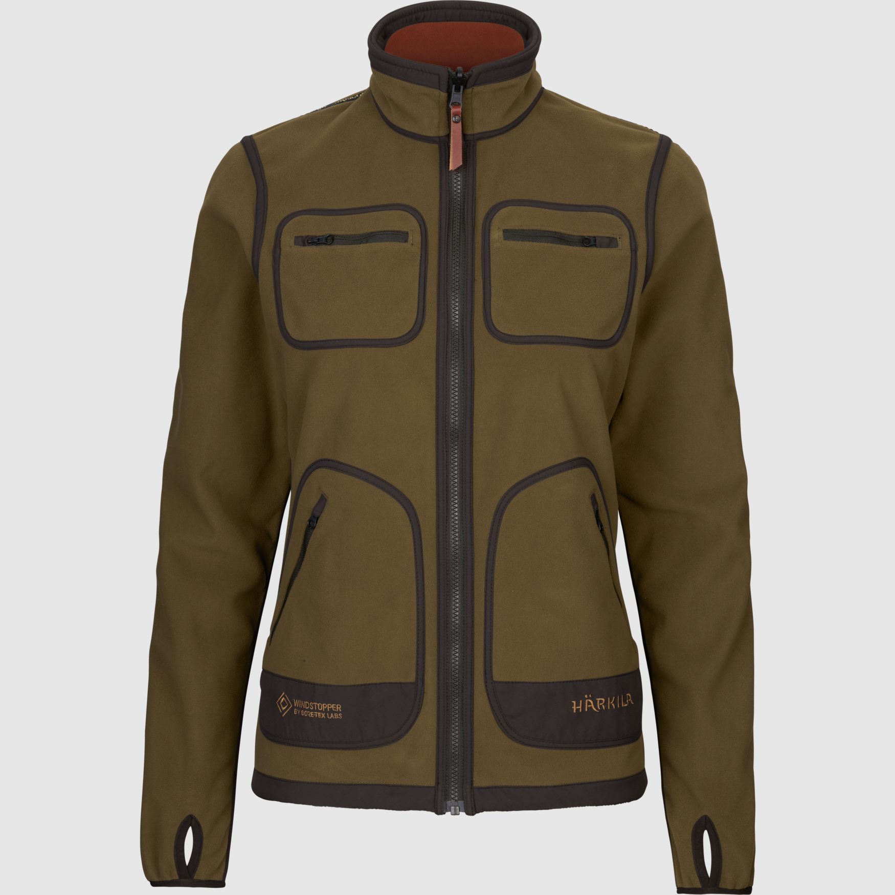 Härkila Kamko Fleece Donna Dark Olive/Arabian Spice, L