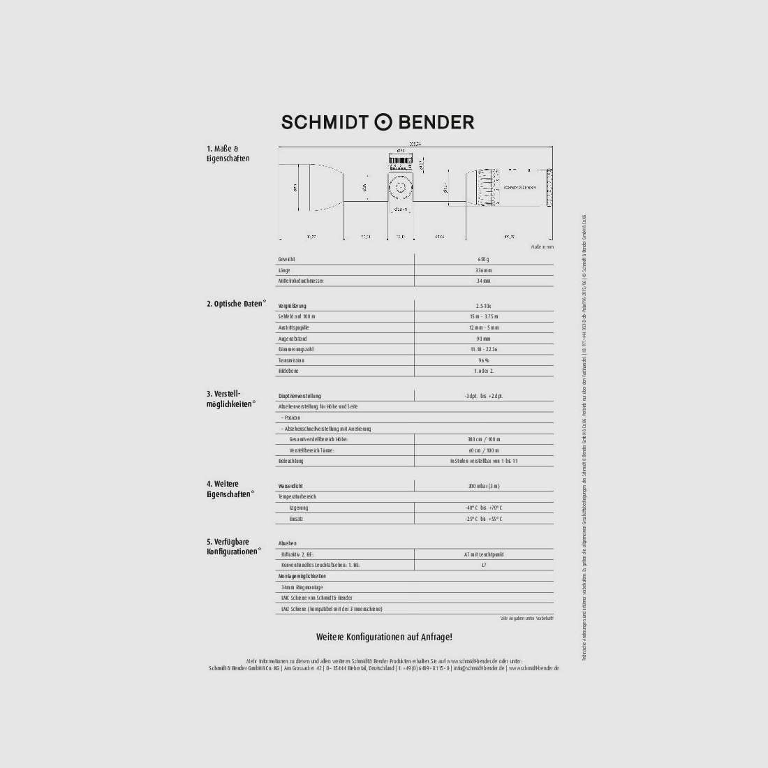 J.P. Sauer & Sohn Sauer 505 ICONIC Stock HQ5 Equipment Package HIGHLAND | .308 Win. | Schmidt & Bender 2.5-10x50 T96 Polar