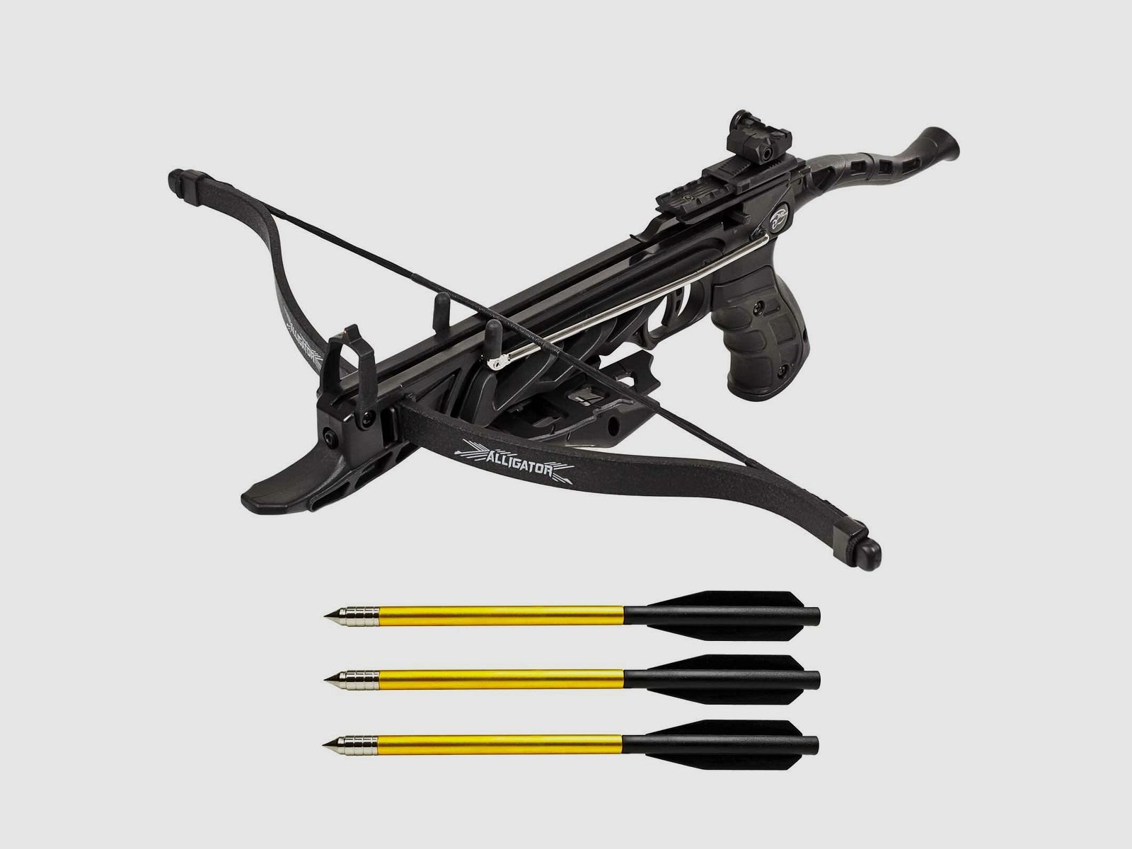 Pistolenarmbrust Man Kung Alligator Schwarz 80lbs (P18)