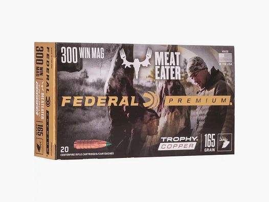 Trophée de munitions fédérales Copper sans plomb 165 grs - 20 pièces