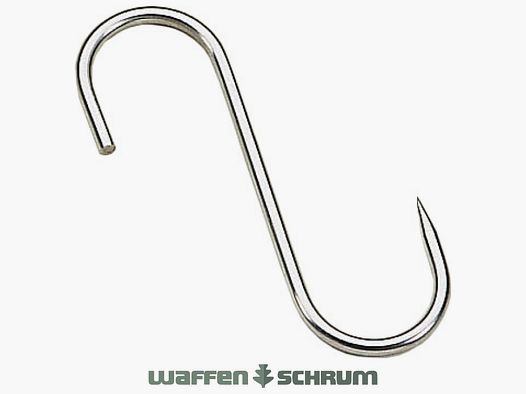 S-Haken Edelstahl - bis 100kg 160x8mm