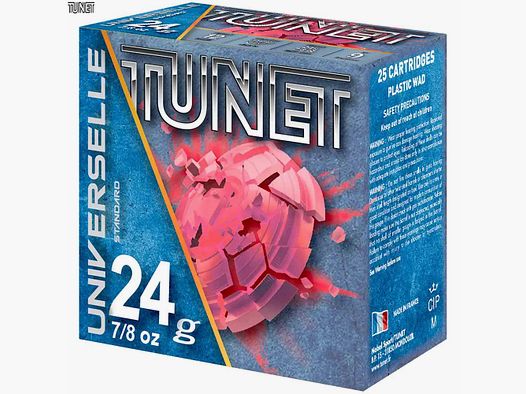 TUNET 12/70 trap universel 2,4 mm 24 g 25 pièces