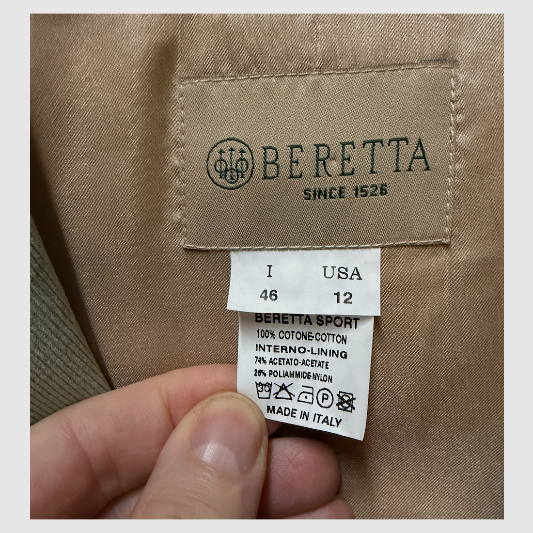 Beretta Women's Jacket Autumn Winter Light Gray Size 46 ITA, image 4 of 7