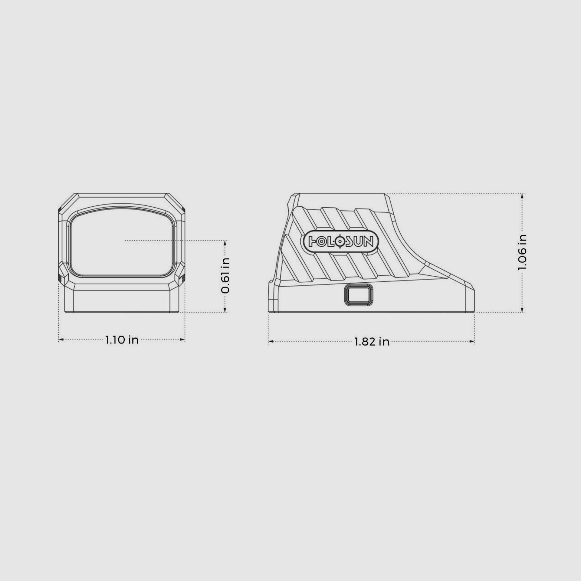 Holosun – SCS Solar Green Circle Dot Sight Sig Sauer P320 Footprint / black, Bild 12 von 12