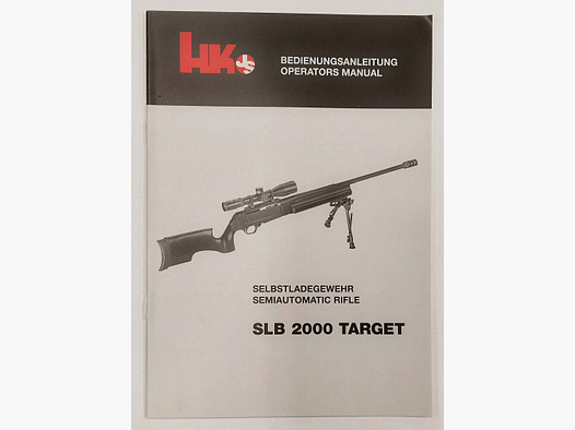Heckler&Koch gebruikershandleiding Heckler & Koch HK SLB2000, Duits en Engels