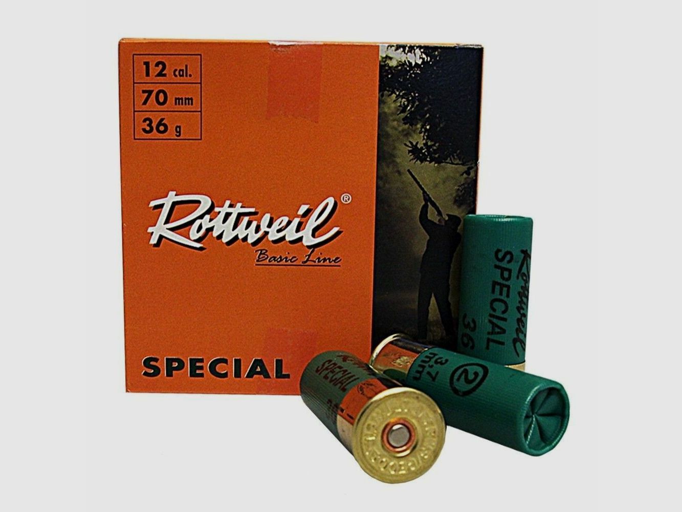 Cartucce da caccia Rottweil Special 36 cal. 12/70 3,7 mm - 25 pz.