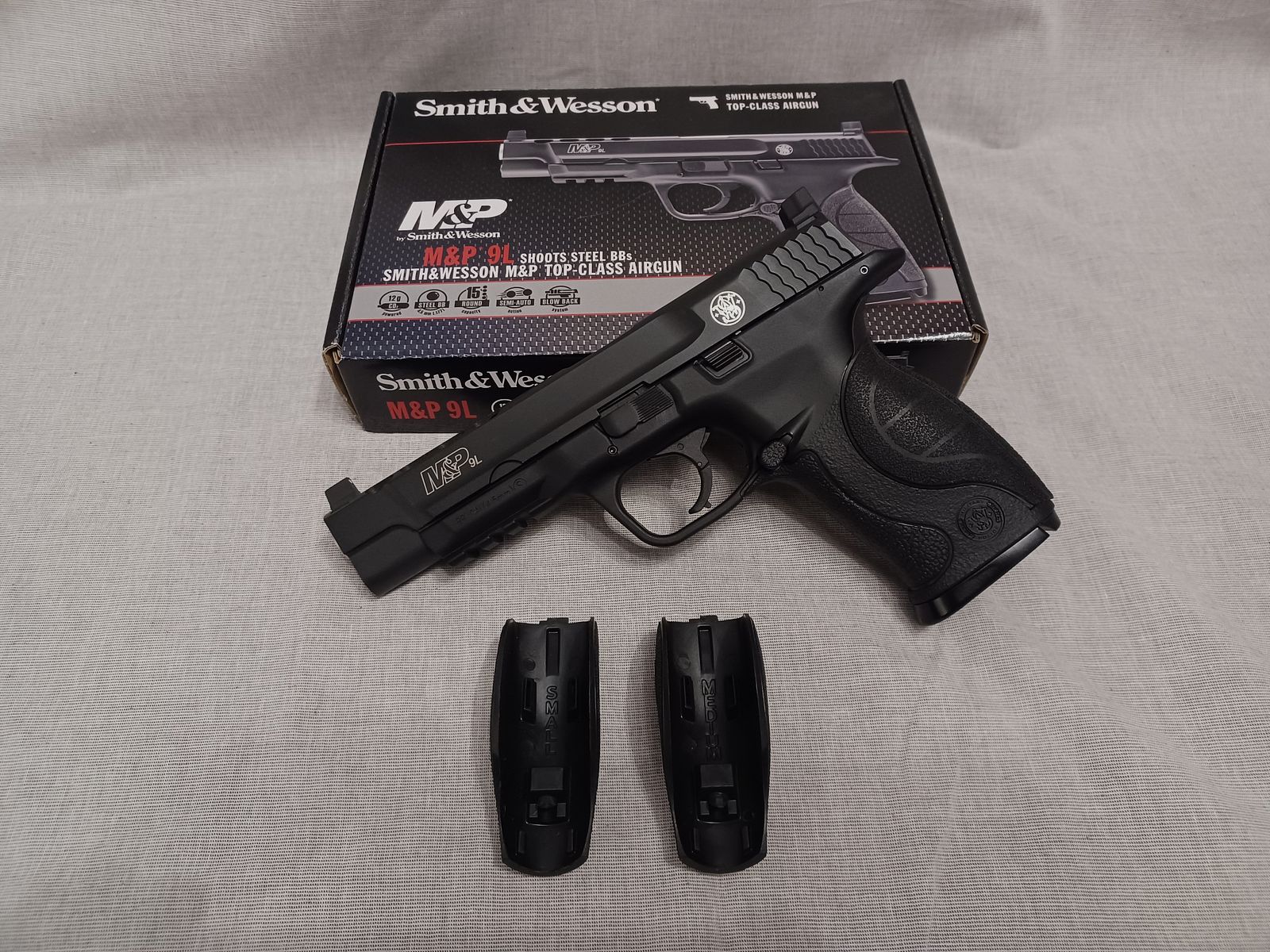 Smith & Wesson M&P 9L / 4,5 mm BB / BlowBack / CO2 / Pistole / OVP (18)