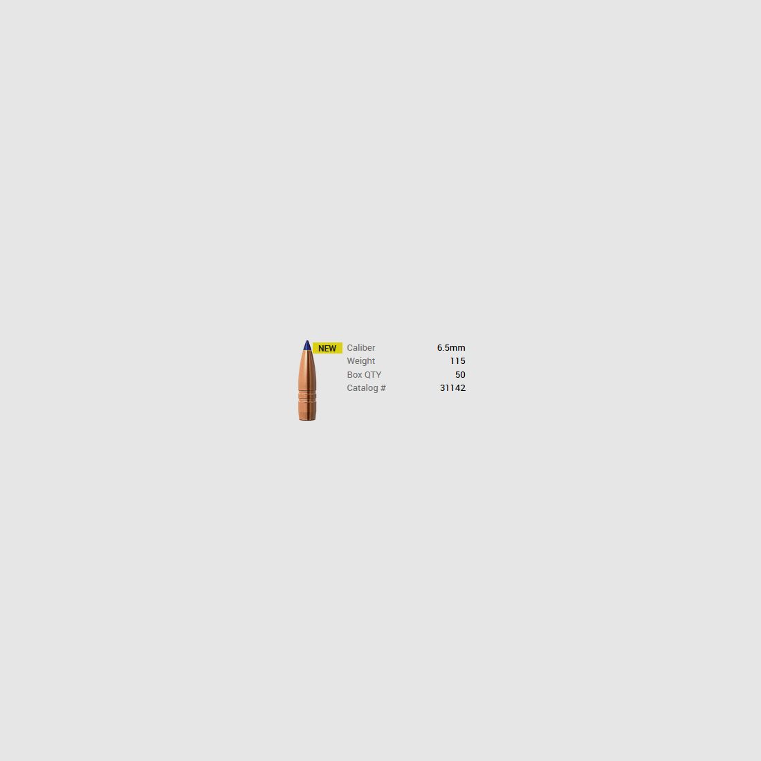 Barnes Geschoss 6,5mm/.264 115GR M/LE Tac-TX BT 50 Stück