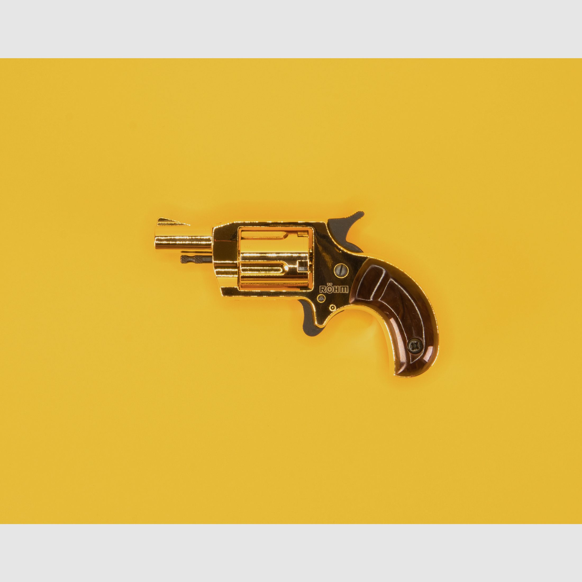 Röhm Little Joe blank-firing revolver caliber 6mm Flobert Gold Edition, imagen 1 de 6