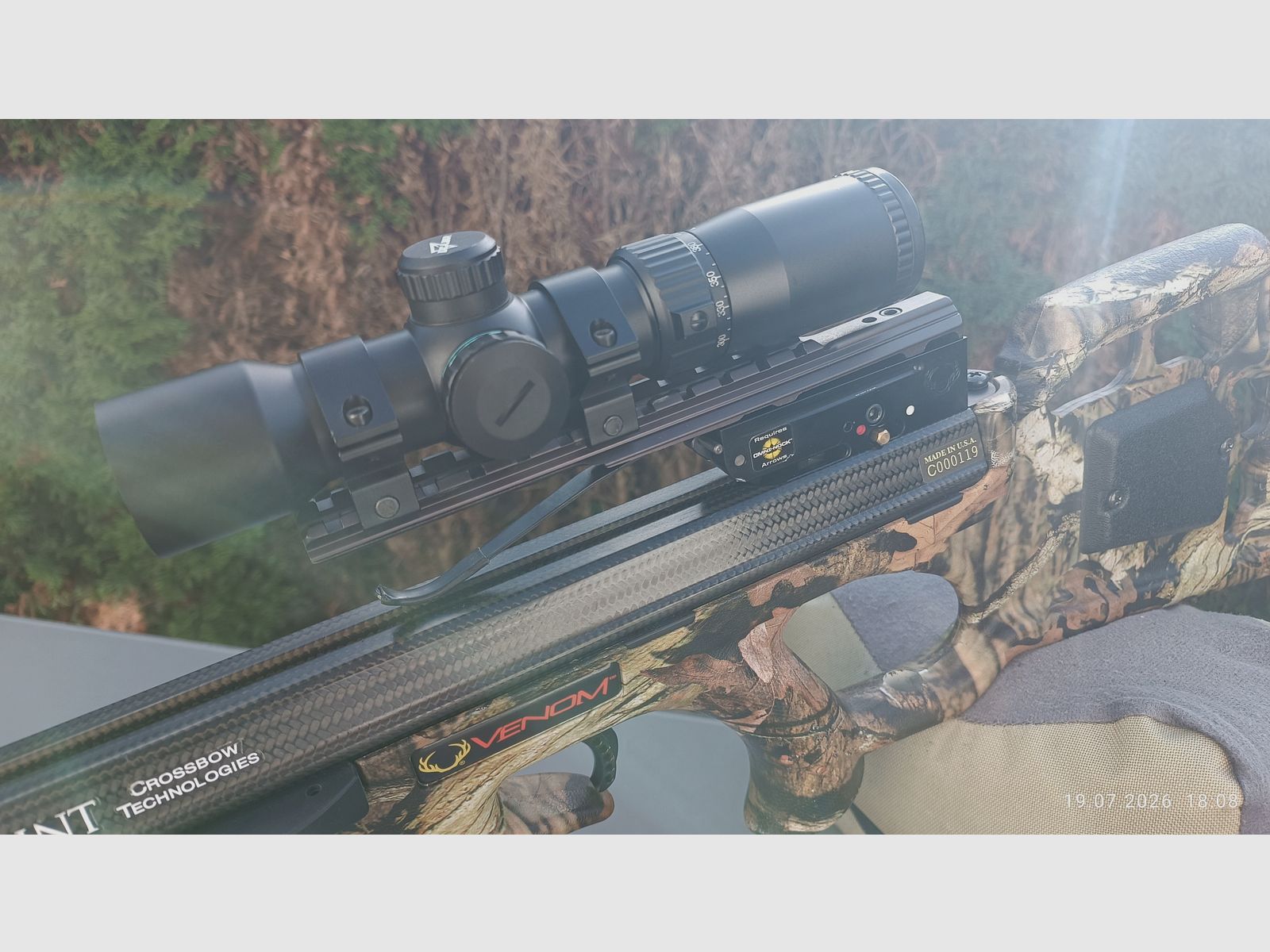 Armbrust Tenpoint Venom Carbon 372 Fps ACU Draw