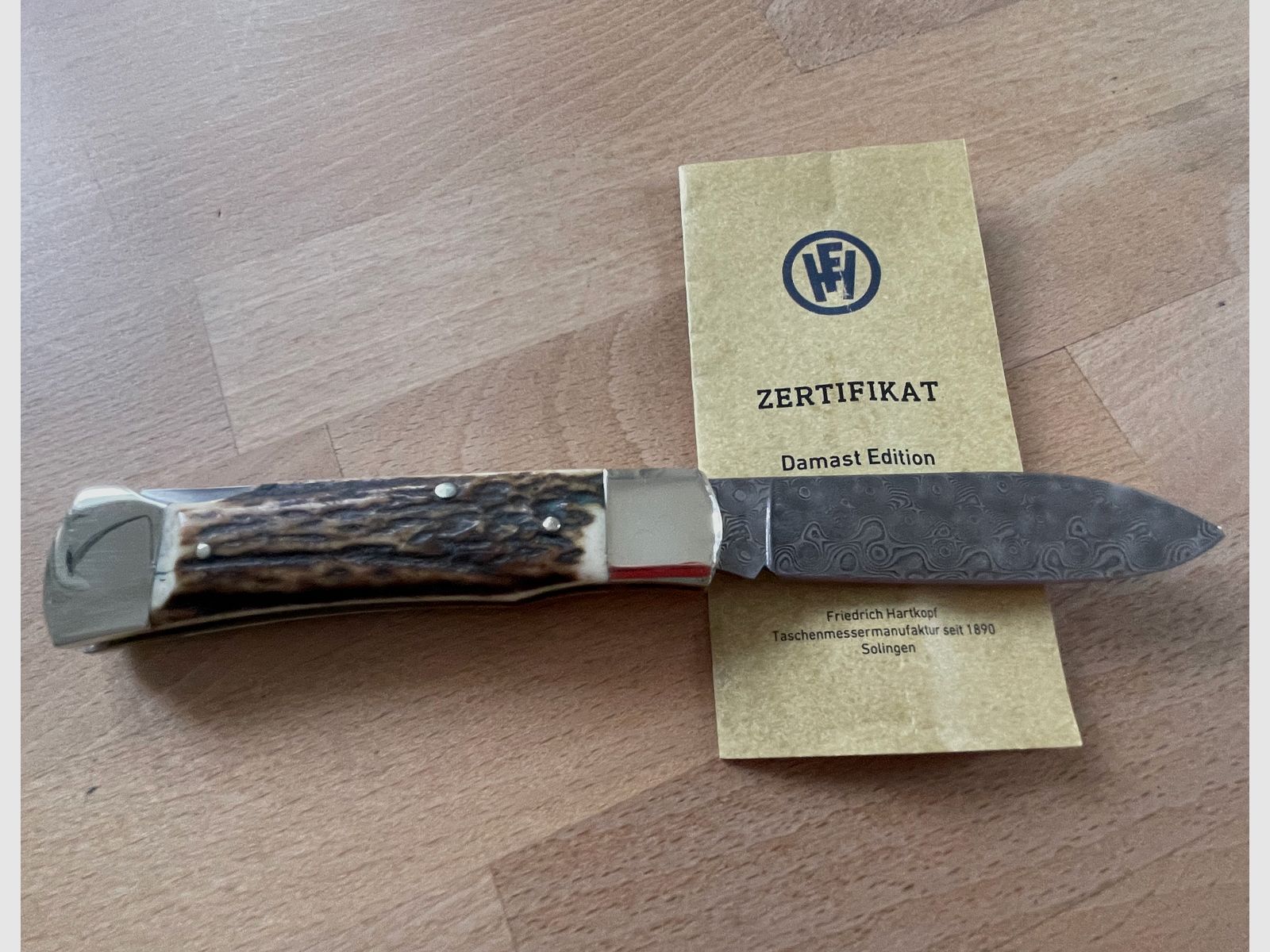 Hartkopf Damast Klappmesser