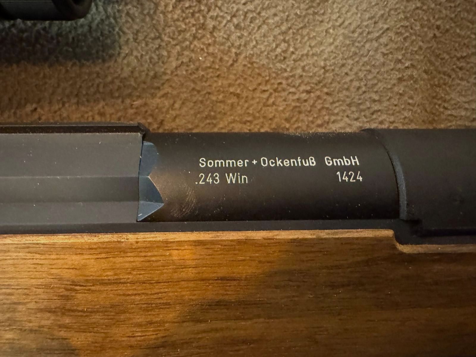 Sommer & Ockenfuß Shorty repetidor de cerrojo .243 Win versión de caza