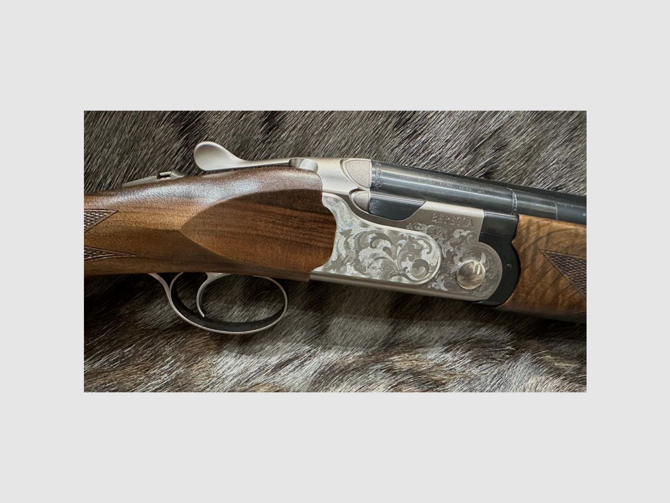 FLINTEN BERETTA ULTRALEGGERO SILVER KAL 12/76 71CM NEU, Bild 5 von 12