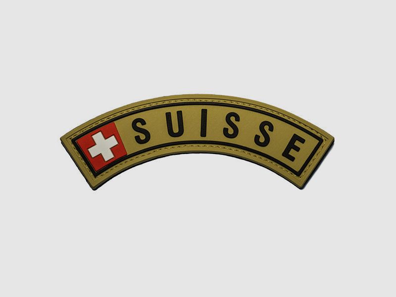 Klettabzeichen SUISSE Armee-Nationalitätenabzeichen PVC, Bild 1 von 3