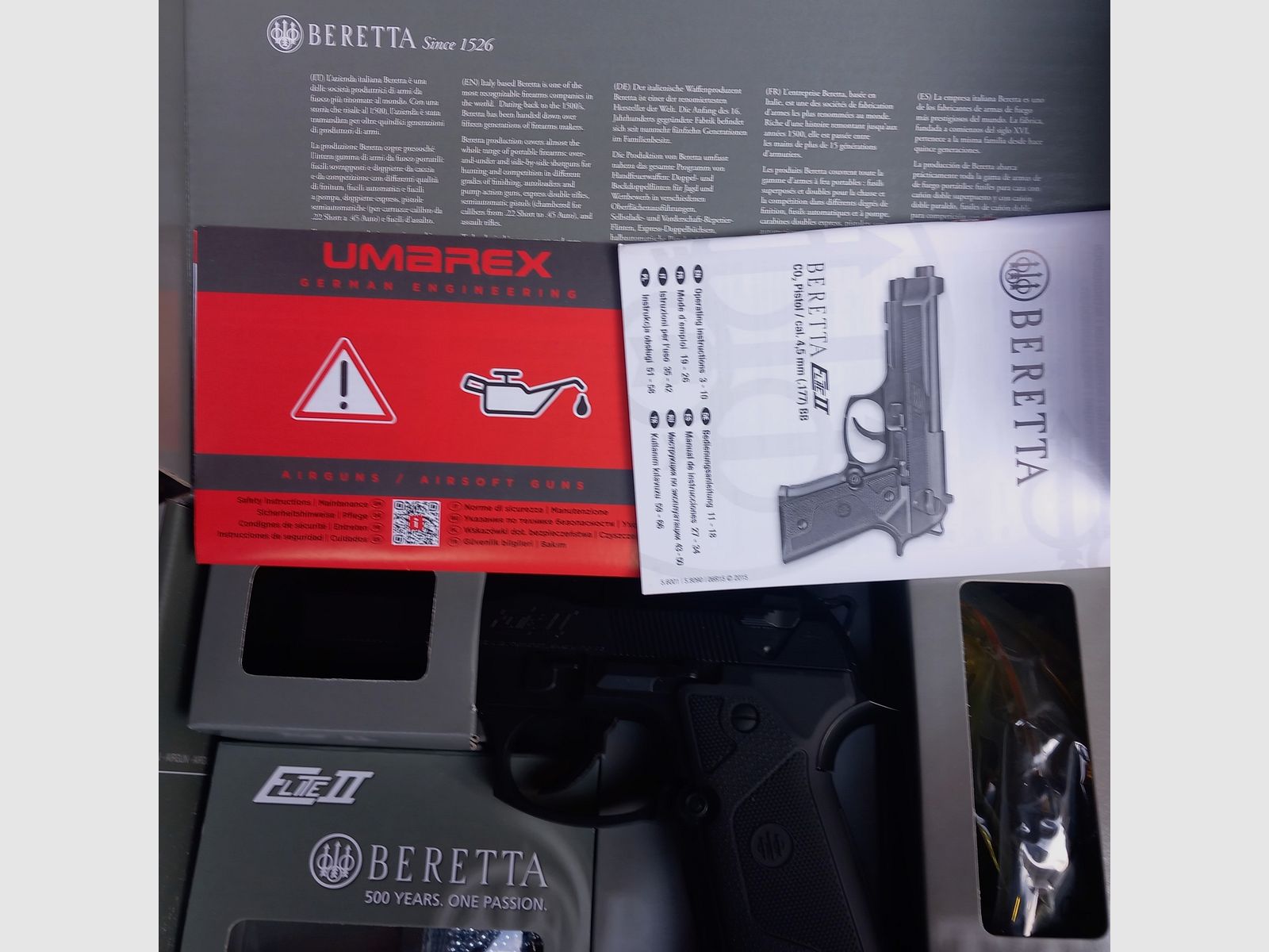 Beretta Elite 2 co pistool, afbeelding 2 van 3