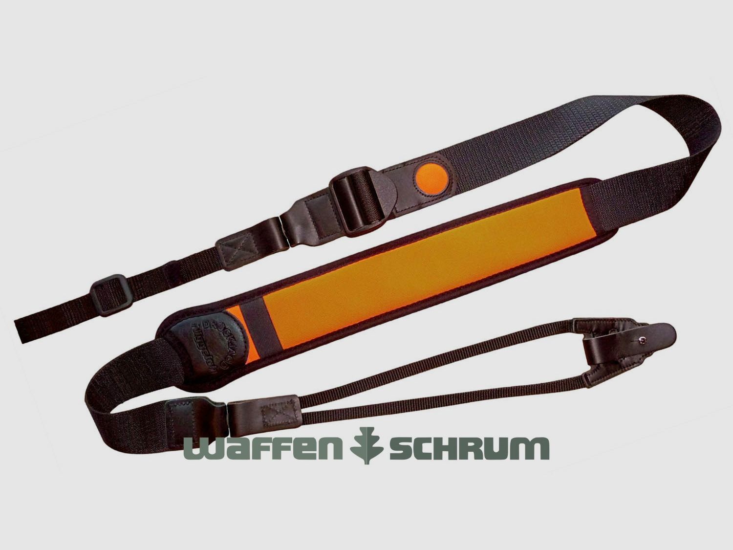 Sangle de fusil Niggeloh chasse au sanglier néoprène orange