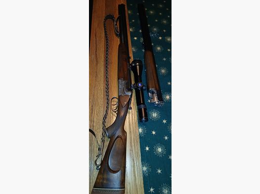 Merkel Bockbüchsflinte mit LP Zeissglas und Austauschlauf im Bestzustand 8x57 IRS und 12/70